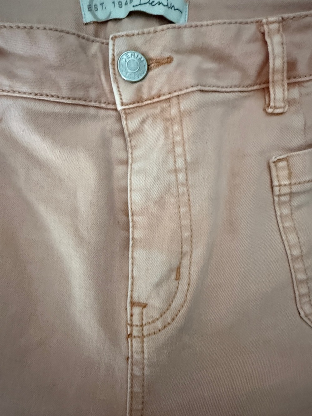 Women’s Pink Flare Jeans - Wide Leg - Picture 4 of 7
